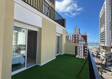 DPTO 4 AMB AL FRENTE, CON OFFICE Y BALCON TERRAZA CON VISTA LATERAL AL MAR - ZONA: CENTRO